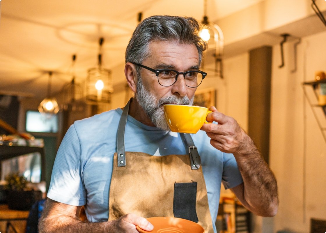 Relaxed Business Owner